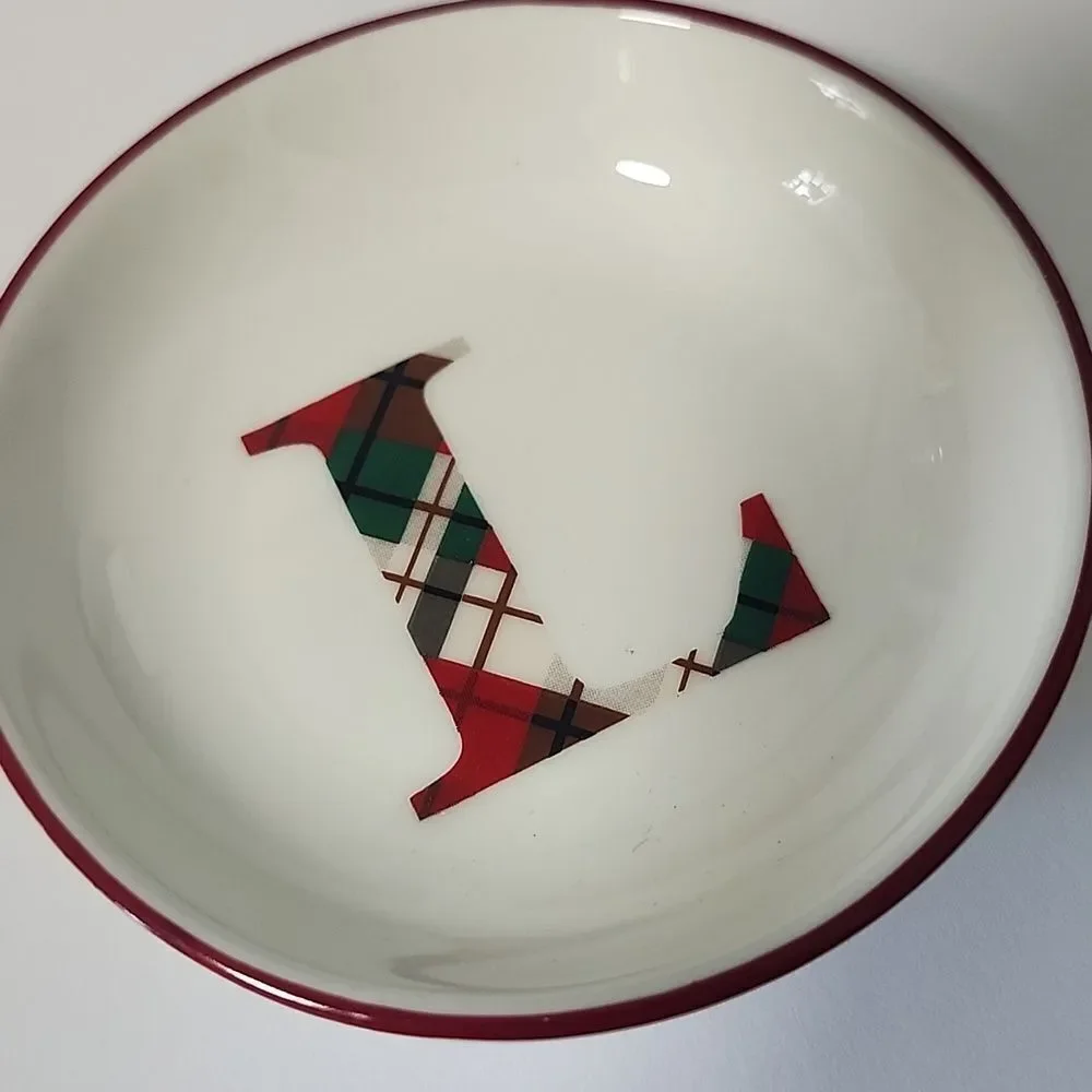 Trinket Bowl With L initial